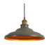 Moravia 35cm 1 Light Knurled Pendant Round Tiered Metal Shade Gilt Bronze/Black/Polished Grey/Gold-7