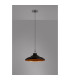 Moravia 35cm 1 Light Knurled Pendant Round Tiered Metal Shade Gun Metal/Black/Matt Black/Gold-3