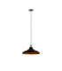 Moravia 35cm 1 Light Knurled Pendant Round Tiered Metal Shade Gun Metal/Black/Matt Black/Gold-4