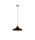 Moravia 35cm 1 Light Knurled Pendant Round Tiered Metal Shade Gun Metal/Black/Matt Black/Gold-5