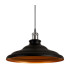 Moravia 35cm 1 Light Knurled Pendant Round Tiered Metal Shade Gun Metal/Black/Matt Black/Gold-7