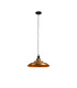 Moravia 35cm 1 Light Knurled Pendant Round Tiered Metal Shade Matt Black/Black/Brass/Gold-3