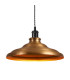 Moravia 35cm 1 Light Knurled Pendant Round Tiered Metal Shade Matt Black/Black/Brass/Gold-6
