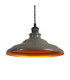 Moravia 35cm 1 Light Knurled Pendant Round Tiered Metal Shade Pewter/Dark Grey/Polished Grey/Gold-7