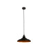 Moravia 35cm 1 Light Knurled Pendant Round Tiered Metal Shade Pewter/Dark Grey/Matt Black/Gold-4