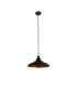 Moravia 35cm 1 Light Knurled Pendant Round Tiered Metal Shade Pewter/Dark Grey/Matt Black/Gold-5