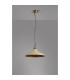 Moravia 35cm 1 Light Pendant Round Tiered Metal Shade Antique Brass/Beige/Gold-8