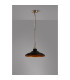 Moravia 35cm 1 Light Pendant Round Tiered Metal Shade Antique Brass/Matt Black/Gold-3