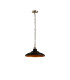 Moravia 35cm 1 Light Pendant Round Tiered Metal Shade Antique Brass/Matt Black/Gold-4