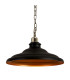 Moravia 35cm 1 Light Pendant Round Tiered Metal Shade Antique Brass/Matt Black/Gold-7