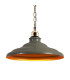 Moravia 35cm 1 Light Pendant Round Tiered Metal Shade French Gold/Polished Grey/Gold-7