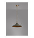 Moravia 35cm 1 Light Pendant Round Tiered Metal Shade French Gold/Polished Grey/Gold-8