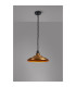 Moravia 35cm 1 Light Pendant Round Tiered Metal Shade Matt Black/Brass/Gold-3