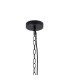Moravia 35cm 1 Light Pendant Round Tiered Metal Shade Matt Black/Brass/Gold-6