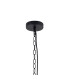 Moravia 35cm 1 Light Pendant Round Tiered Metal Shade Matt Black/Polished Grey/Gold-6