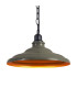 Moravia 35cm 1 Light Pendant Round Tiered Metal Shade Matt Black/Polished Grey/Gold-7