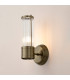 Fairport 1 Light Glass Rod Wall E14 IP44 Antique Brass/Clear Glass Rods-3