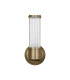 Fairport 1 Light Glass Rod Wall E14 IP44 Antique Brass/Clear Glass Rods-6