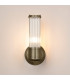 Fairport 1 Light Glass Rod Wall E14 IP44 Antique Brass/Clear Glass Rods-11