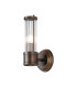 Fairport 1 Light Glass Rod Wall E14 IP44 Bronze/Clear Glass Rods-1