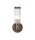 Fairport 1 Light Glass Rod Wall E14 IP44 Bronze/Clear Glass Rods-4