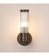 Fairport 1 Light Glass Rod Wall E14 IP44 Bronze/Clear Glass Rods-9