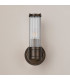 Fairport 1 Light Glass Rod Wall E14 IP44 Bronze/Clear Glass Rods-10