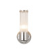Fairport 1 Light Glass Rod Wall E14 IP44 Polished Nickel/Clear Glass Rods-5