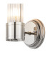 Fairport 1 Light Glass Rod Wall E14 IP44 Polished Nickel/Clear Glass Rods-7