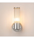 Fairport 1 Light Glass Rod Wall E14 IP44 Polished Nickel/Clear Glass Rods-11