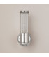 Fairport 1 Light Glass Rod Wall E14 IP44 Polished Nickel/Clear Glass Rods-12