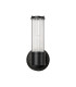 Fairport 1 Light Glass Rod Wall E14 IP44 Satin Black/Clear Glass Rods-9