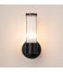 Fairport 1 Light Glass Rod Wall E14 IP44 Satin Black/Clear Glass Rods-11