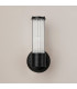 Fairport 1 Light Glass Rod Wall E14 IP44 Satin Black/Clear Glass Rods-12