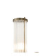 Fairport 2 Light Glass Rod Wall Up & Down E14 IP44 Antique Brass/Clear Glass Rods-8
