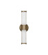 Fairport 2 Light Glass Rod Wall Up & Down E14 IP44 Antique Brass/Clear Glass Rods-9