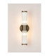 Fairport 2 Light Glass Rod Wall Up & Down E14 IP44 Antique Brass/Clear Glass Rods-11