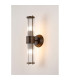 Fairport 2 Light Glass Rod Wall Up & Down E14 IP44 Bronze/Clear Glass Rods-3