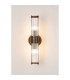 Fairport 2 Light Glass Rod Wall Up & Down E14 IP44 Bronze/Clear Glass Rods-11