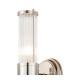 Fairport 2 Light Glass Rod Wall Up & Down E14 IP44 Polished Nickel/Clear Glass Rods-7