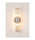 Fairport 2 Light Glass Rod Wall Up & Down E14 IP44 Polished Nickel/Clear Glass Rods-11