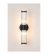 Fairport 2 Light Glass Rod Wall Up & Down E14 IP44 Satin Black-11