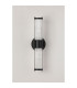 Fairport 2 Light Glass Rod Wall Up & Down E14 IP44 Satin Black-12