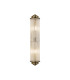 Fairport 2 Light Glass Rod Wall E14 IP44 Antique Brass/Clear Glass Rods-1