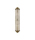 Fairport 2 Light Glass Rod Wall E14 IP44 Antique Brass/Clear Glass Rods-4