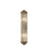 Fairport 2 Light Glass Rod Wall E14 IP44 Antique Brass/Clear Glass Rods-5