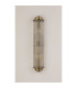 Fairport 2 Light Glass Rod Wall E14 IP44 Antique Brass/Clear Glass Rods-10