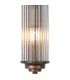 Fairport 2 Light Glass Rod Wall E14 IP44 Bronze/Clear Glass Rods-8