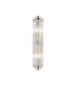 Fairport 2 Light Glass Rod Wall E14 IP44 Polished Nickel/Clear Glass Rods-1