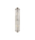 Fairport 2 Light Glass Rod Wall E14 IP44 Polished Nickel/Clear Glass Rods-4